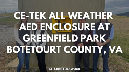 CE-TEK All Weather AED enclosure at Greenfield Park Botetourt County, VA
