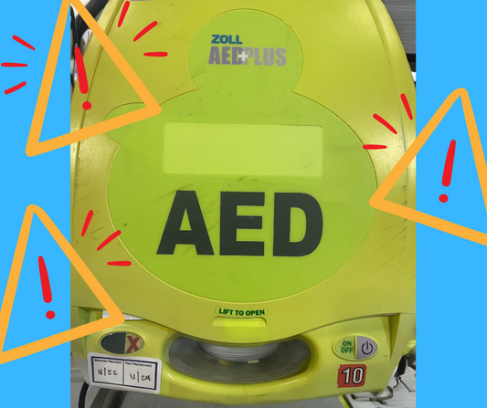 Why is my AED making a beeping or chirping sound?