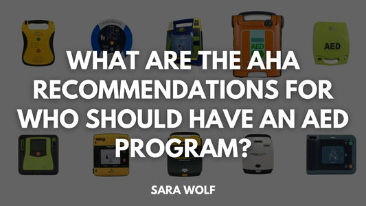 What are the American Heart Association recommendations for who should have an AED program?